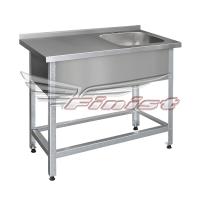 Ванны моечные со столом (сварная/цельнотянутая мойка)