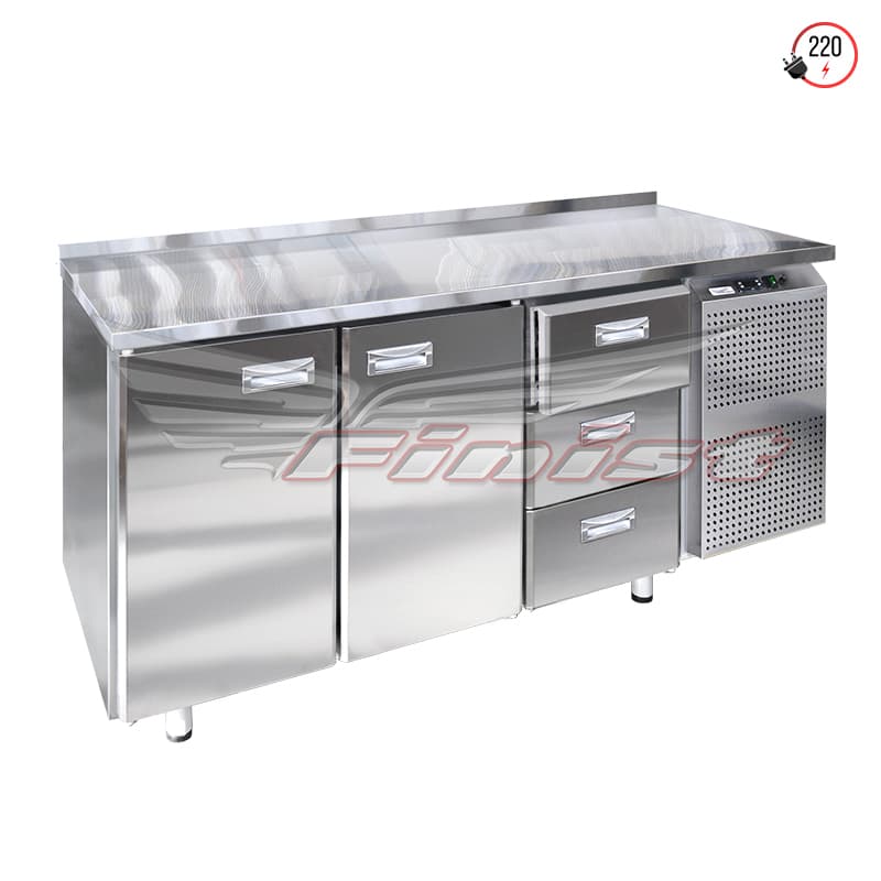 Холодильные столы с дверями и ящиками